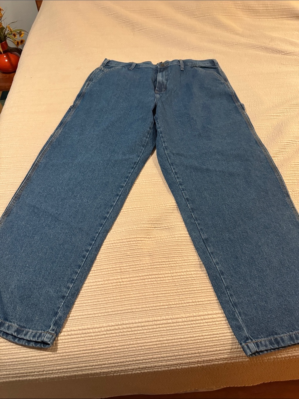 Men's Straight-Leg Jeans in Medium Blue